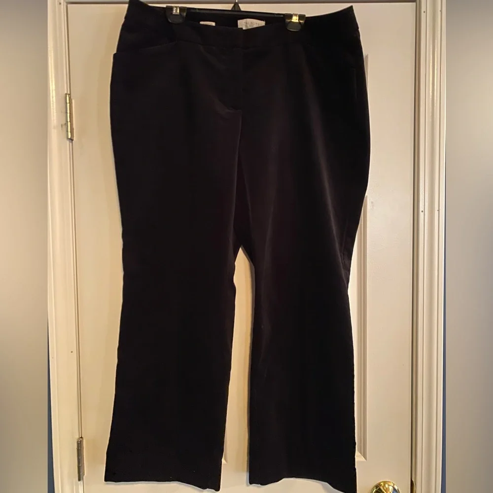 Talbots Velvet Dress Pants, size 18W - Picture 2 of 8